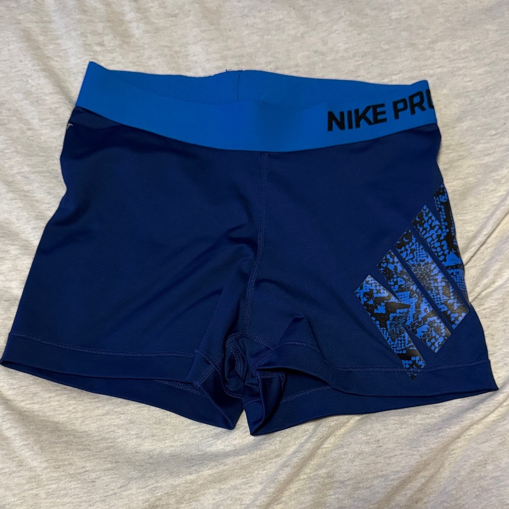 Nike Women's Dri-Fit Navy Blue Athletic Shorts